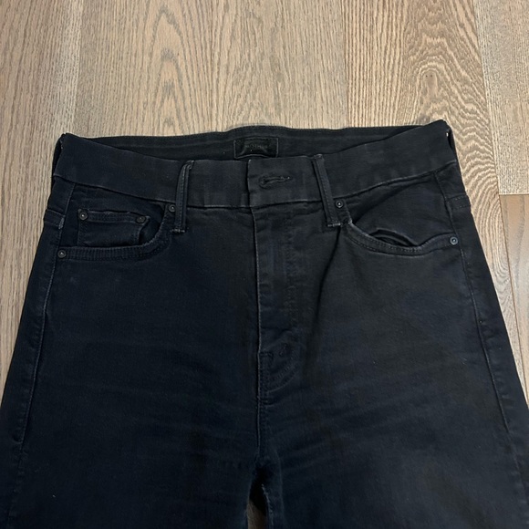 MOTHER Black High Rise Jeans - Picture 2 of 6